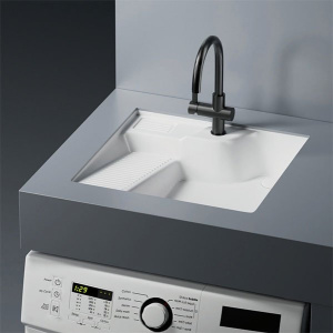 Умывальник Abber Rechteck AC2224L / AC2224R, 55х52 L, белый