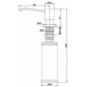 Дозатор для моющих средств Paulmark Rein D002-308