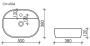 Умывальник CeramicaNova Element CN6036