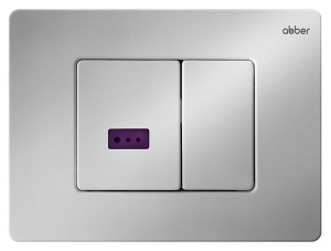 Кнопка для инсталляции Abber AC0122S, хром глянцевый
