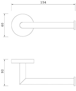 Держатель для туалетной бумаги Omnires Modern Project MP60510GR