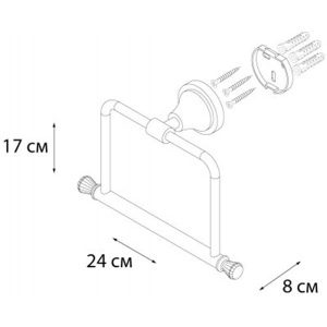 Держатель для полотенец Fixsen Crystal Crystal SF-35011