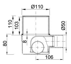 Душевой трап Styron STY-1008