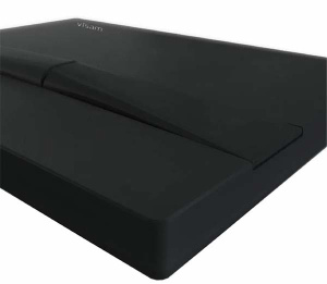 Кнопка для инсталляции Visam F5 черный Soft Touch, черный Soft Touch