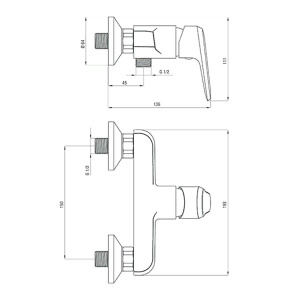 Смеситель для душа Deante Avis BGV 040M