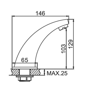 Смеситель для умывальника Ledeme L1055-13 сенсорный