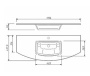 Умывальник Caprigo Legato 120 OW15-3015-S
