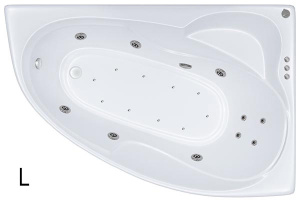 Гидромассажная ванна Triton Изабель люкс турбо Flat, 170х100 L