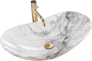 Умывальник Rea Royal Granit U8596 / Mat U8742, 63х36, гранит матовый