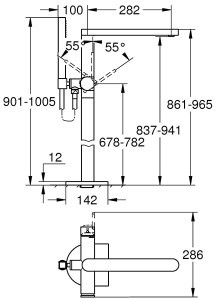 Смеситель для ванны Grohe Plus 23846003 / 23846DC3