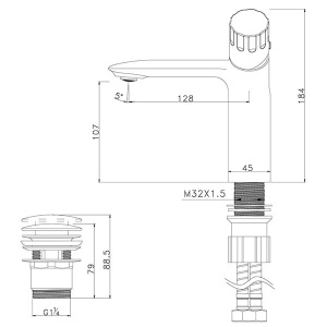 Смеситель для умывальника Lemark Wing LM5306C