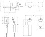Смеситель для ванны Cezares SLIDER-VD-01