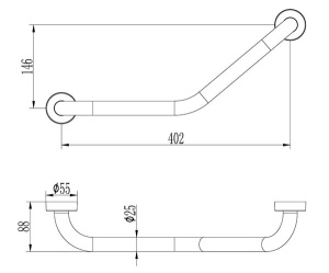 Поручень Ledeme L1717