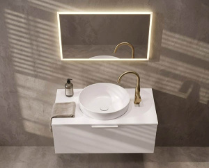 Умывальник Canterno Гранда 410 круг Solid Surface