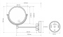 Косметическое зеркало Bemeta Amber 112201522