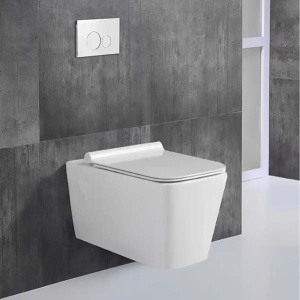 Подвесной унитаз Cerutti Maiella Aria MW CT9164 / Maiella Aria CT7402 безободковый с крышкой SoftClose, белый матовый