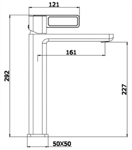 Смеситель для умывальника Ganzer GZ12112-S
