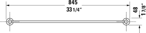 Держатель для полотенец Duravit D-Code 0099231000