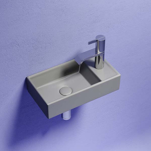 Умывальник CeramicaNova Element CN6051LMH / CN6051RMH, 40х22 L, антрацит матовый