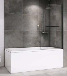 Душевая шторка на ванну Abber Ewiges Wasser AG50080B, 80х140, прозрачный