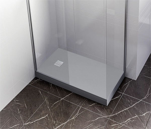 Душевой поддон Good Door Essentia 140 серый, 140х90, серый