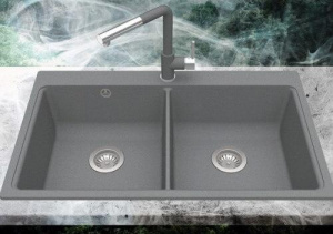 Кухонная мойка AquaSanita Magna SQM200, 86х51, alba