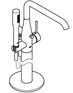 Смеситель для ванны Grohe Essence 23491GL1 / 23491GN1