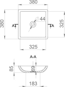 Умывальник Salini Callista 1101208SM