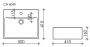 Умывальник CeramicaNova Element CN6040
