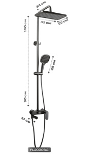 Душевая стойка Filarete Retta FL2030BG