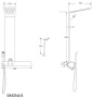Душевая панель Cerutti Simona B CT9660