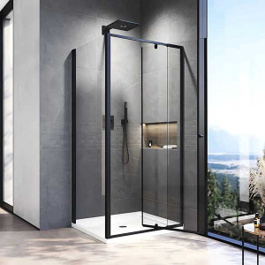 Душевой уголок Veconi RV-026B 100, 100х90, прозрачный