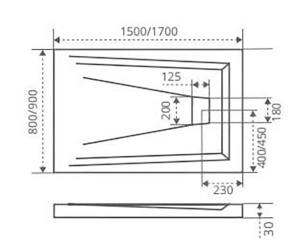 Душевая дверь Good Door Infinity WTW-TD G-CH, 150х185, матовый