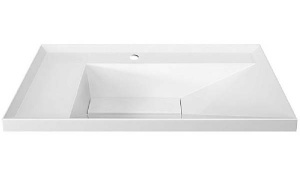 Умывальник Belux Фаворит 850-02 белый матовый Solid Surface