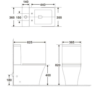 Напольный унитаз BelBagno Marmi BB052CPR безободковый, белый