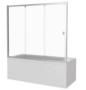 Душевая шторка на ванну Good Door Screen WTW-C-CH, 120х140, прозрачный