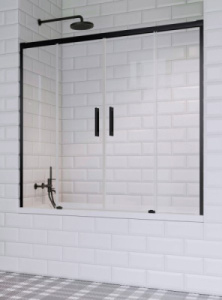 Душевая шторка на ванну Radaway Idea Black PN DWD, 170х150, прозрачный