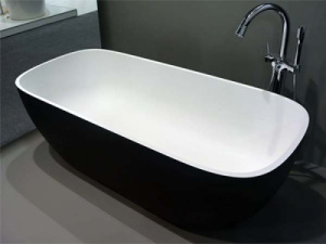 Ванна из искусственного камня Kolpa-san Gloria FS Black, 180х80
