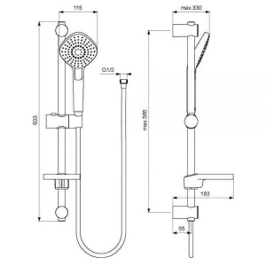 Набор смесителей Ideal Standard ESLA BC264AA 3 в 1