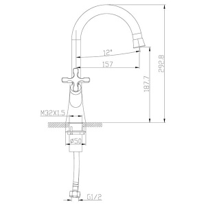 Смеситель для умывальника Lemark Duetto LM5706C