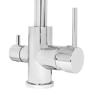 Смеситель для кухонной мойки AquaSanita Akvaduo 2663 L 001 chrome / 2663 L 002 nickel под фильтр, никель
