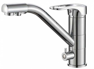 Смеситель для кухонной мойки Zorg Steel Hammer SH 321 под фильтр, сатин