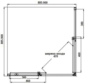 Душевой уголок Aquabath Cube AB1011