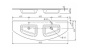 Умывальник Caprigo Legato 155 OW15-3020-R811