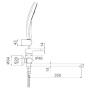 Смеситель для ванны Gappo G2203-6