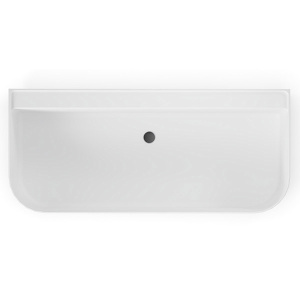 Ванна из искусственного камня Belux Атланта BA-1700 черный матовый Solid Surface, 170х75