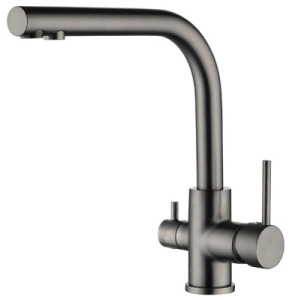 Смеситель для кухонной мойки AquaSanita Akvaduo 2663, graphite