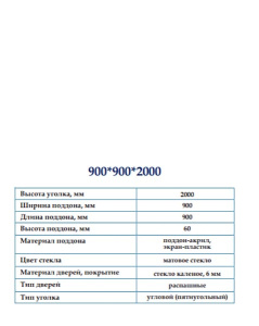 Душевой уголок ODA 8025 B