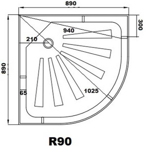 Душевой поддон Cerutti R90 / R100, 90х90