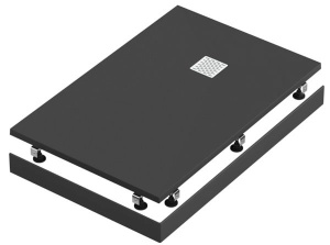 Душевой поддон Good Door Essentia 120 черный, 120х90, черный
